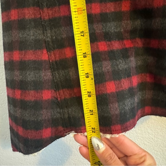 RUYI Fly Away Chambray Plaid Print Vest Faux Fur (O/S) - Picture 11 of 14